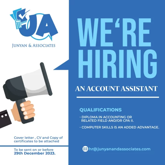 Assistant Accountant Needed in Nakuru